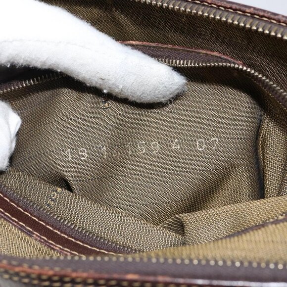 FENDI Zucca Canvas Hand Bag Black Brown Auth 144516 - Picture 12 of 16